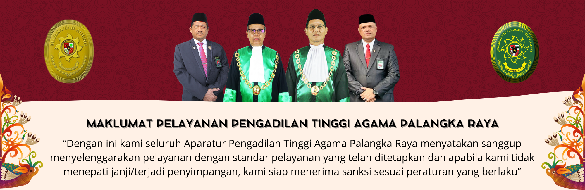 Maklumat Pelayanan PTA Palangka Raya 2025