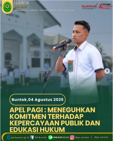 Apel Senin Pagi Pengadilan Agama Buntok