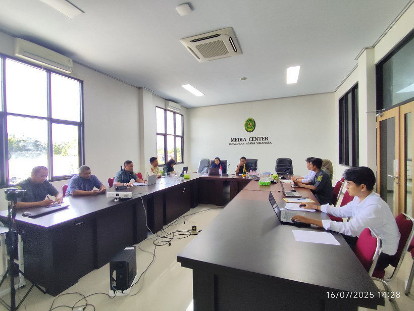 PA Sukamara Gelar Rapat Monev Kesekretariatan