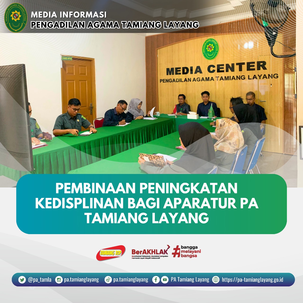 Pembinaan peningkatan kedisiplinan tamiang layang
